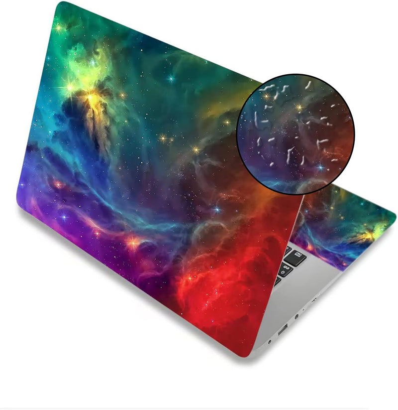 ARTSO 15.6 inch Laptop Notebook Skin Sticker Universal Soft Art Cover Decal Fits 12 13 13.3 14 15 15.4 15.6 inch Laptop Protector,Easy to Apply, Reusable, Color Nebula Galaxy - Image 5